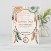 Little One Dreamweaver Baby shower Waterverf Kaart (Staand voorkant)