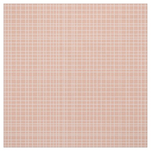 Little One Hand Drawn Grid - dusty apricot Stof (Swatch)