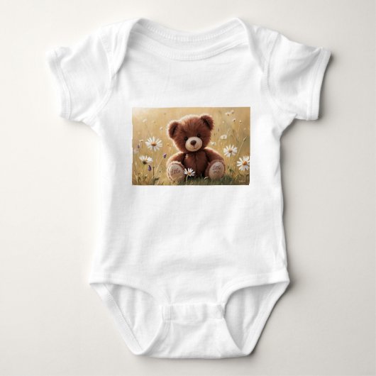 Little One - Schattige teddybeer ontwerp voor baby Romper (Voorkant)