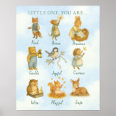 Little One, You Are Loved – Storybook Declaration Poster (Voorkant)