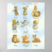 Little One, You Are Loved – Storybook Declaration  Poster (Voorkant)