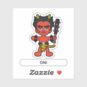 Little Oni- Japans Folklore Sticker (Vel)