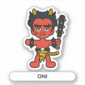Little Oni- Japans Folklore Sticker (Voorkant)