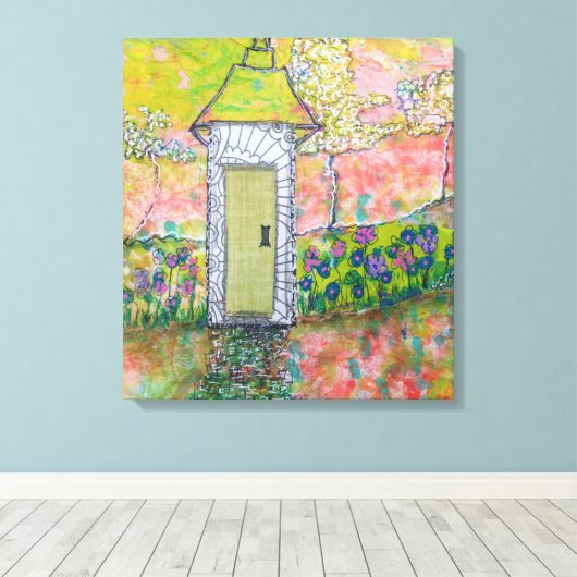 Little Oriental House Canvas Afdruk (Insitu (Houten vloer))