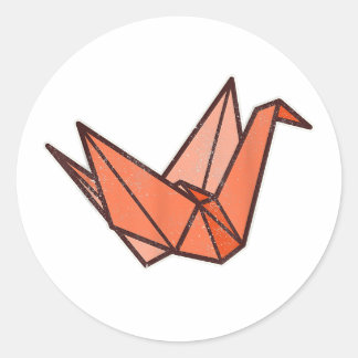 Little Origami Cranes Ronde Sticker