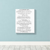 LITTLE ORPHANT ANNIE POEM CANVAS AFDRUK (Insitu (Houten vloer))