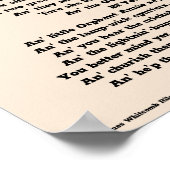 LITTLE ORPHANT ANNIE POEM POSTER (Hoek)