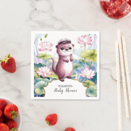 Little Otter Baby Shower Servet