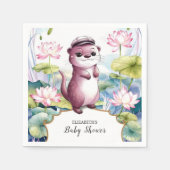 Little Otter Baby Shower Servet (Voorkant)