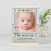 Little Owl Birth Announement Aankondiging (Staand voorkant)