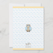 Little Owl Birth Announement Aankondiging (Achterkant)