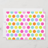 Little Owl Birthday Party Invitation Kaart (Achterkant)