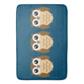 Little Owl Design Bath Mat (Voorkant Verticaal)