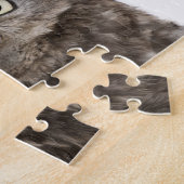 Little Owl die een strow pet draagt - Athene noctu Legpuzzel (Zijkant)