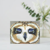Little Owl Eyes briefkaart (Staand voorkant)
