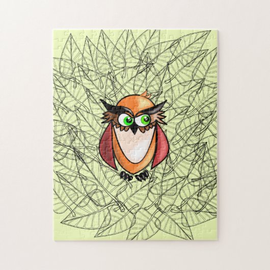 Little Owl Jigzaag Puzzle Legpuzzel (Verticaal)