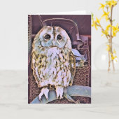 LITTLE OWL KAART (Gele Bloem)