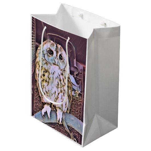LITTLE OWL MEDIUM CADEAUZAKJE (Voorkant Gekanteld)