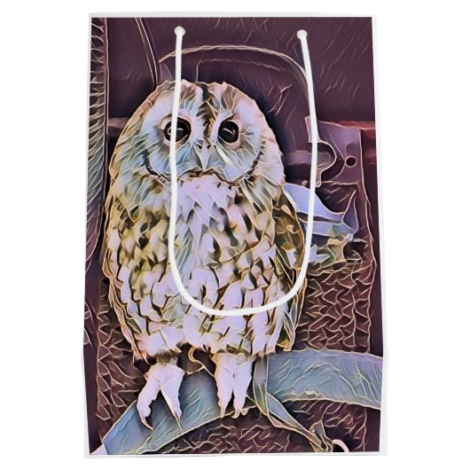 LITTLE OWL MEDIUM CADEAUZAKJE (Achterkant)