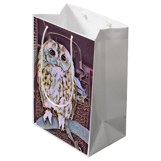 LITTLE OWL MEDIUM CADEAUZAKJE (Achterkant Gekanteld)