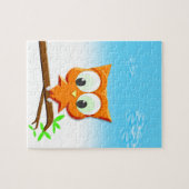 Little Owl op een Branch Legpuzzel (Horizontaal)