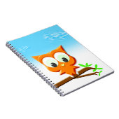 Little Owl op een Branch Notitieboek (Rechterzijde)