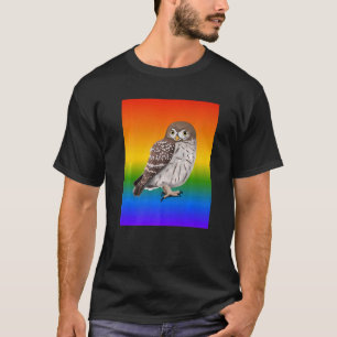 Little Owl Rainbow Bird Birdwatcher Songbird Diver T-shirt