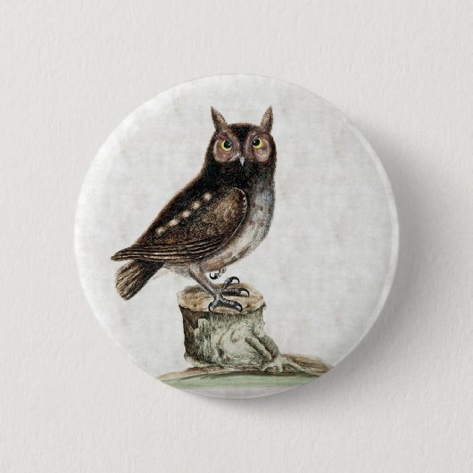 Little Owl Ronde Button 5,7 Cm (Voorkant)
