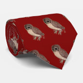 Little Owl Stropdas 2 - Red (Opgerold)