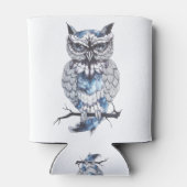 Little Owl Tattoo Flash Idea Cartoon Owl Blikjeskoeler (Achterkant)