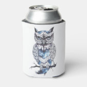 Little Owl Tattoo Flash Idea Cartoon Owl Blikjeskoeler (Blikje Achterkant)