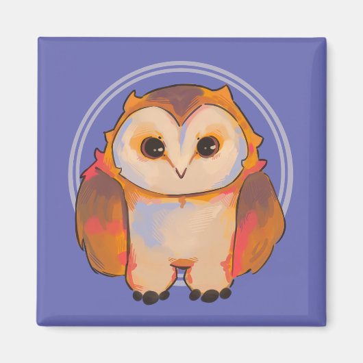 Little Owl, Uil Magneet (Voorkant)