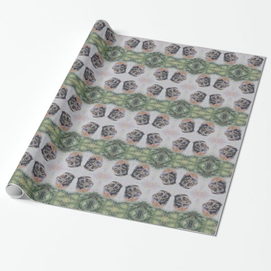 Little Owl Wrapping Paper Cadeaupapier (Uitgerold)