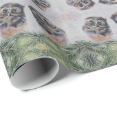 Little Owl Wrapping Paper Cadeaupapier (Rol Hoek)
