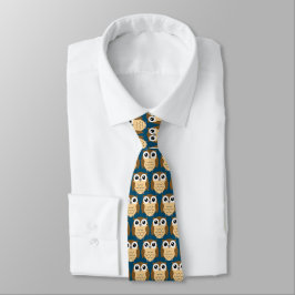 Little Owls Design Necktie Stropdas