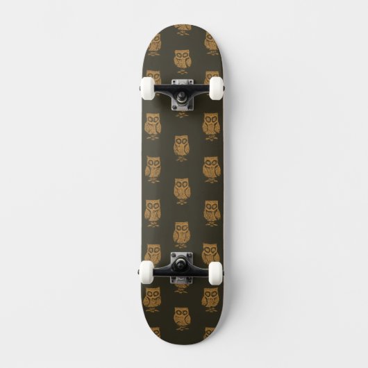 Little Owls Pattern Persoonlijk Skateboard (Voorkant)