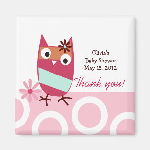 Little Owls Trendy Favor Magnet