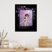 Little Paars Fairy Design 2 - Afdruk Poster (Keuken)