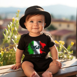 Little Paisan Grappig Italiaans Baby Zwart Romper