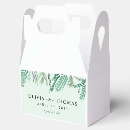 Little Palm Destination Wedding Bedankdoosjes (Geopend)