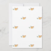 Little Pampkin, Autumn Baby shower Kaart (Achterkant)