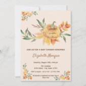 Little Pampkin, Leaves Baby shower Kaart (Voorkant)