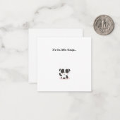 Little Panda Beer Mini Bedankt voor je briefkaart (Voorkant / Achterkant in situ)