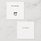 Little Panda Beer Mini Bedankt voor je briefkaart (Voorkant / Achterkant)