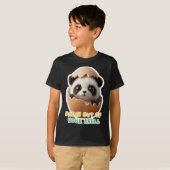 Little Panda@break uit je shell Sticker T-shirt (Voorkant volledig)