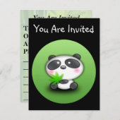 Little Panda Cub Kaart (Voorkant / Achterkant)