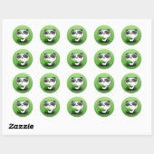 Little Panda Cub Ronde Sticker (Vel)