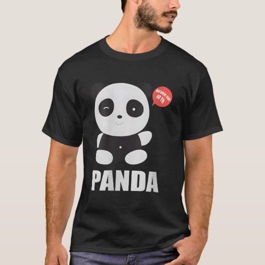 Little Panda Never Say No To Panda T-shirt (Voorkant)