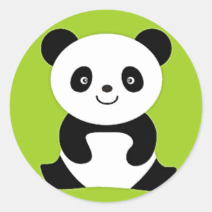 Little Panda Ronde Sticker