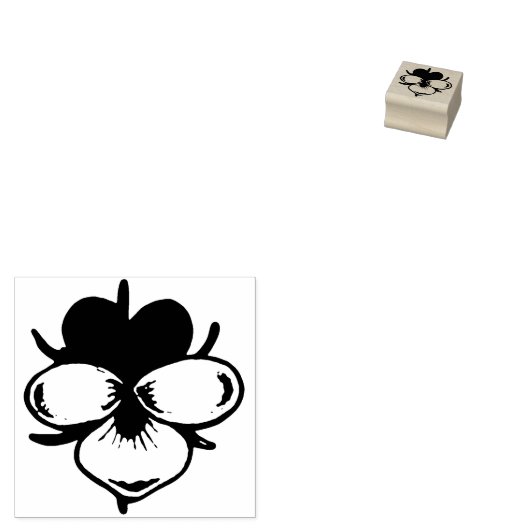 Little Pansy Rubberstempel (Gestempeld)